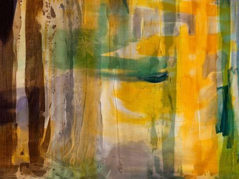 Intuition VII White Modern Wood Framed Art Print with Double Matting by Jasper, Sisa