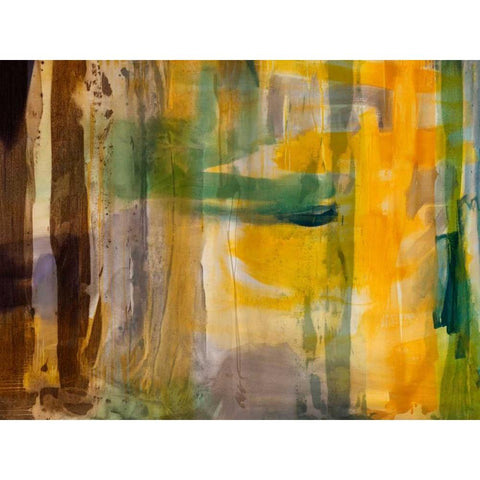 Intuition VII Black Modern Wood Framed Art Print with Double Matting by Jasper, Sisa