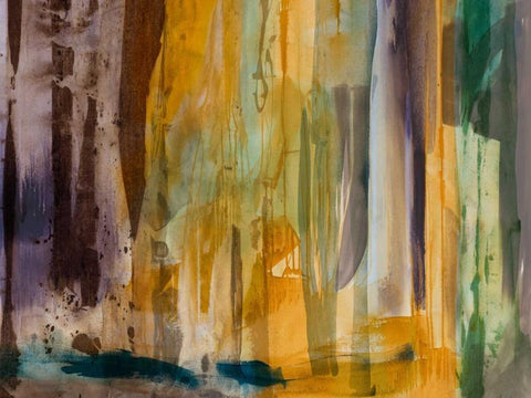 Intuition VIII Black Ornate Wood Framed Art Print with Double Matting by Jasper, Sisa