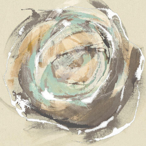 Flora I White Modern Wood Framed Art Print with Double Matting by Jasper, Sisa