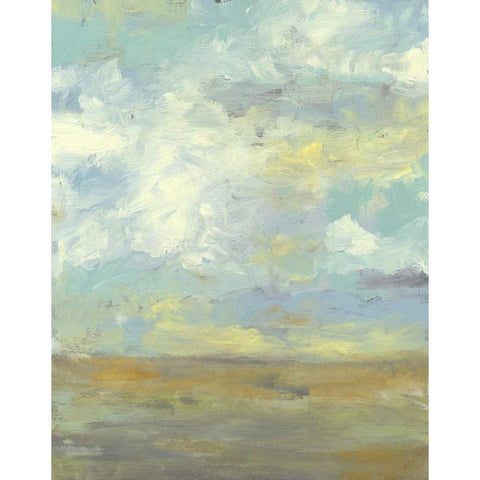 Cloud Stack I Black Modern Wood Framed Art Print by Goldberger, Jennifer