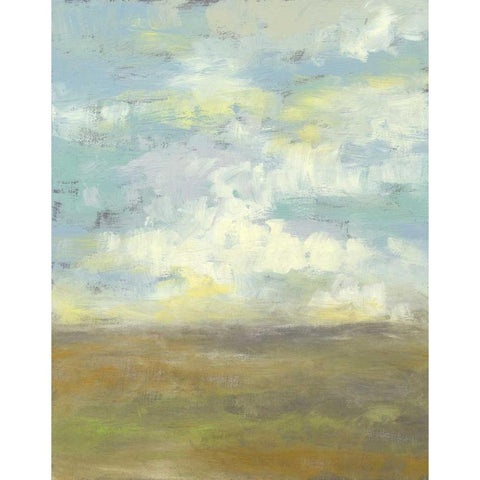 Cloud Stack II Black Modern Wood Framed Art Print with Double Matting by Goldberger, Jennifer