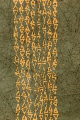 Primitive Patterns III Black Ornate Wood Framed Art Print with Double Matting by Stramel, Renee W.