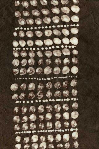 Primitive Patterns VIII Black Ornate Wood Framed Art Print with Double Matting by Stramel, Renee W.