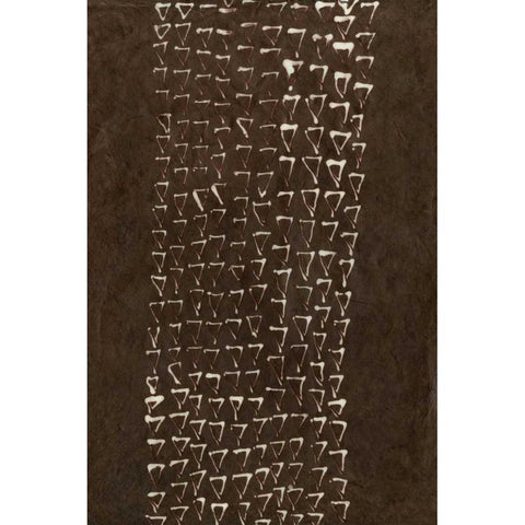 Primitive Patterns IX Black Modern Wood Framed Art Print with Double Matting by Stramel, Renee W.