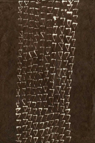 Primitive Patterns IX Black Ornate Wood Framed Art Print with Double Matting by Stramel, Renee W.