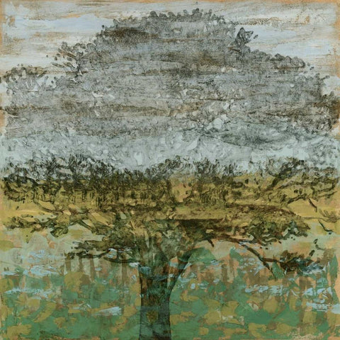 Arbor Shadow II White Modern Wood Framed Art Print by Meagher, Megan