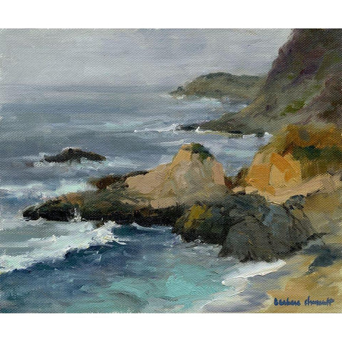 Bodega Head Black Modern Wood Framed Art Print by Chenault, Barbara