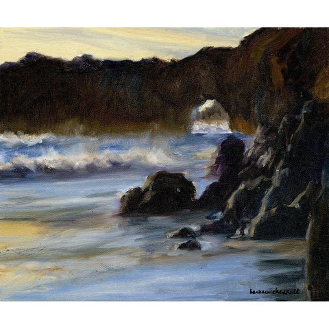 Sunset on Santa Cruz White Modern Wood Framed Art Print by Chenault, Barbara