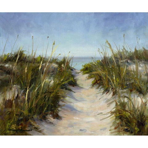 Seagrass and Sand Gold Ornate Wood Framed Art Print with Double Matting by Chenault, Barbara