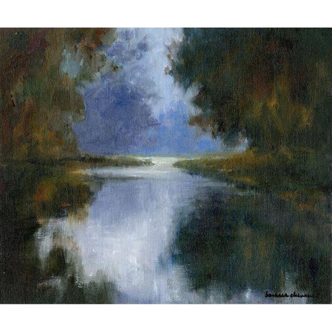 Morning Mist Gold Ornate Wood Framed Art Print with Double Matting by Chenault, Barbara