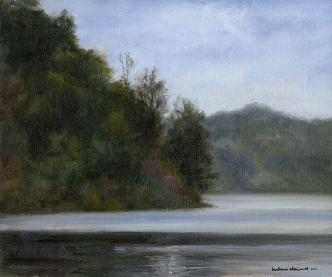 Quiet Solitude Black Ornate Wood Framed Art Print with Double Matting by Chenault, Barbara