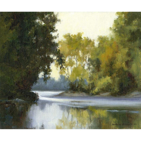 River Reflections Gold Ornate Wood Framed Art Print with Double Matting by Chenault, Barbara