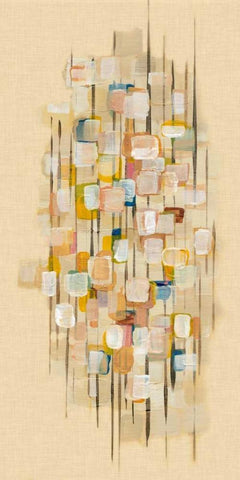 City Map I White Modern Wood Framed Art Print with Double Matting by McMullen, Charles