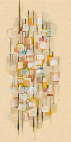 City Map II White Modern Wood Framed Art Print with Double Matting by McMullen, Charles