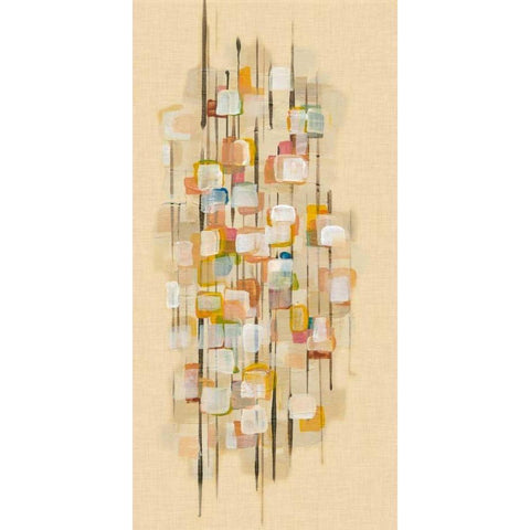 City Map II Black Modern Wood Framed Art Print with Double Matting by McMullen, Charles