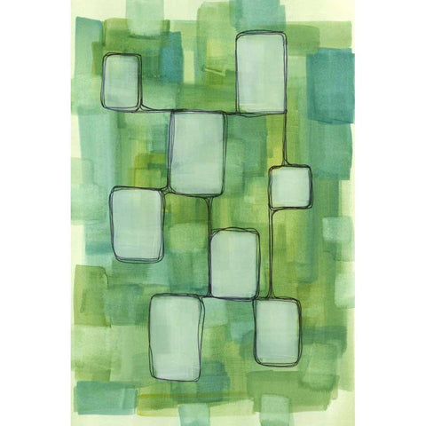 Meadow Light II Black Modern Wood Framed Art Print by McMullen, Charles