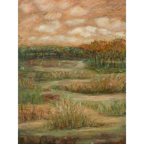 Autumn Sky I Black Modern Wood Framed Art Print with Double Matting by Crawford, Beverly