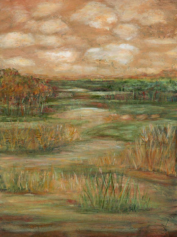 Autumn Sky II Black Ornate Wood Framed Art Print with Double Matting by Crawford, Beverly