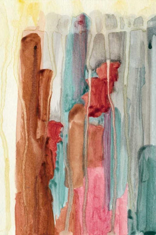 Evening Lights I Black Ornate Wood Framed Art Print with Double Matting by McMullen, Charles