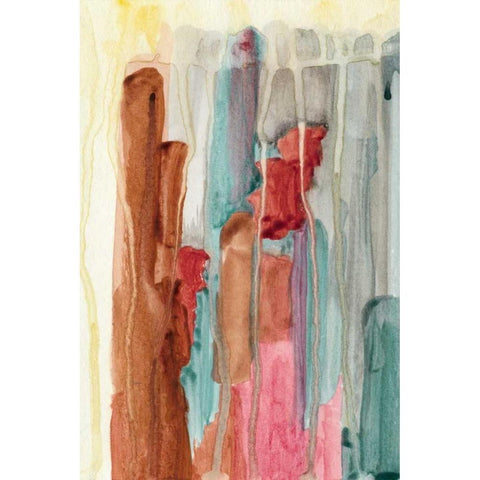 Evening Lights I White Modern Wood Framed Art Print by McMullen, Charles