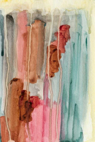 Evening Lights II White Modern Wood Framed Art Print with Double Matting by McMullen, Charles