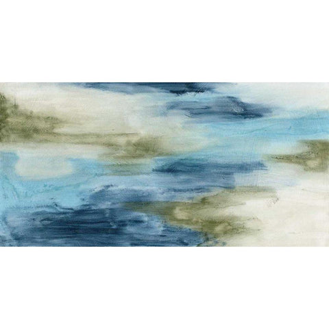 Ocean Flow II White Modern Wood Framed Art Print by Meagher, Megan