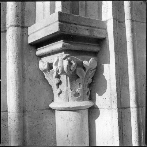 Architecture Detail IV Budapest White Modern Wood Framed Art Print by DeNardo, Laura