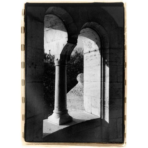 Fishermans Bastion III Budapest White Modern Wood Framed Art Print by DeNardo, Laura