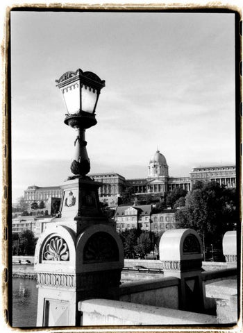 Steps to Fishermans Bastion Black Ornate Wood Framed Art Print with Double Matting by DeNardo, Laura