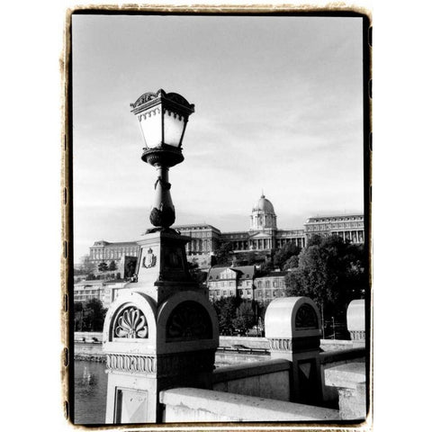 Steps to Fishermans Bastion White Modern Wood Framed Art Print by DeNardo, Laura