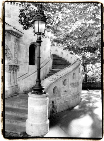Royal Palace from the Chain Bridge Black Ornate Wood Framed Art Print with Double Matting by DeNardo, Laura