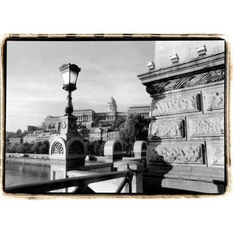 View of the Royal Palace, Budapest Gold Ornate Wood Framed Art Print with Double Matting by DeNardo, Laura