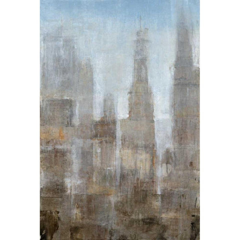 City Midst II Black Modern Wood Framed Art Print by OToole, Tim