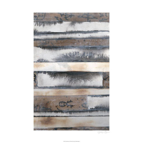 Earth and Smoke I Black Modern Wood Framed Art Print with Double Matting by Goldberger, Jennifer