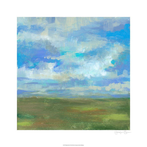 Bright Day II White Modern Wood Framed Art Print with Double Matting by Goldberger, Jennifer