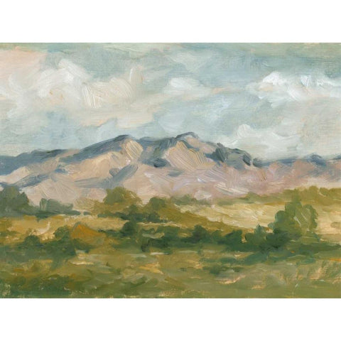 Impasto Landscape I Black Modern Wood Framed Art Print by Harper, Ethan