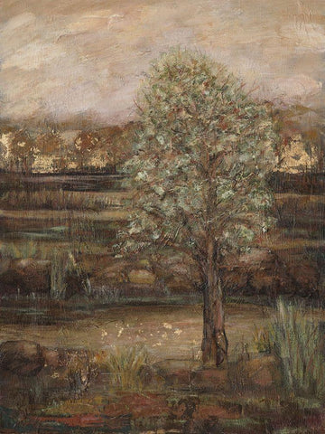 Field of Dreams II Black Ornate Wood Framed Art Print with Double Matting by Crawford, Beverly