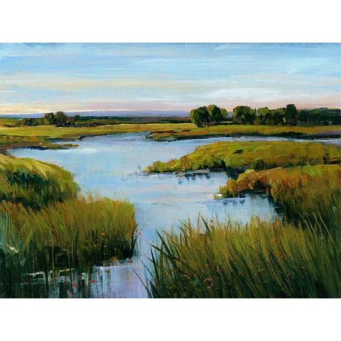At the Edge I Black Modern Wood Framed Art Print by OToole, Tim