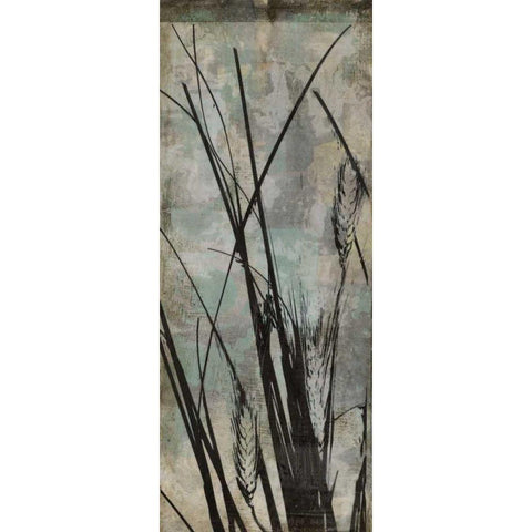 Wild Grasses I White Modern Wood Framed Art Print by Goldberger, Jennifer