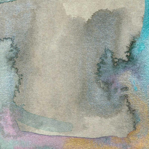 Frosted Glass III Black Modern Wood Framed Art Print with Double Matting by Ludwig, Alicia