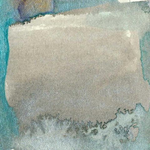 Frosted Glass IV White Modern Wood Framed Art Print with Double Matting by Ludwig, Alicia