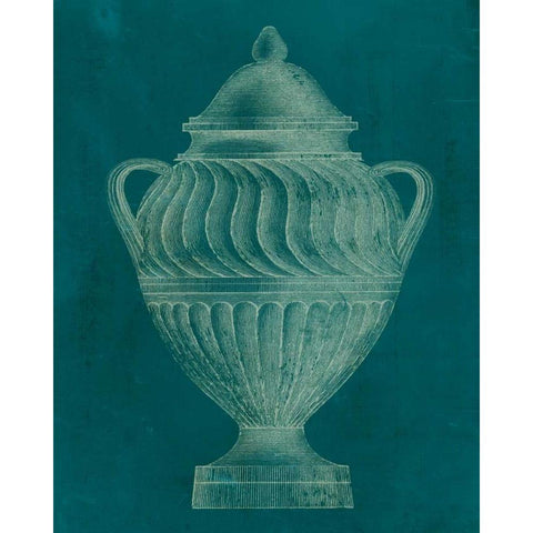 Modern Classic Urn II Black Modern Wood Framed Art Print by Vision Studio