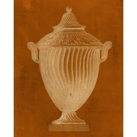 Modern Classic Urn VI Black Modern Wood Framed Art Print by Vision Studio