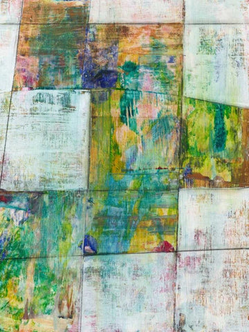 Peek a boo II White Modern Wood Framed Art Print with Double Matting by Fuchs, Jodi