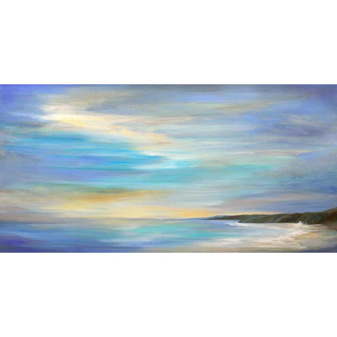 April Sky Black Modern Wood Framed Art Print by Finch, Sheila