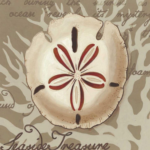 Seaside Sonnet III Black Ornate Wood Framed Art Print with Double Matting by Vess, June Erica