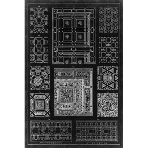 Graphic Architecture VI Black Modern Wood Framed Art Print with Double Matting by Vision Studio