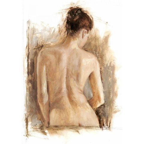 Figure Painting Study II White Modern Wood Framed Art Print by Harper, Ethan