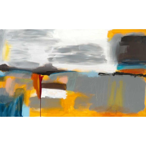 Changed Perspective II Black Modern Wood Framed Art Print by Jasper, Sisa